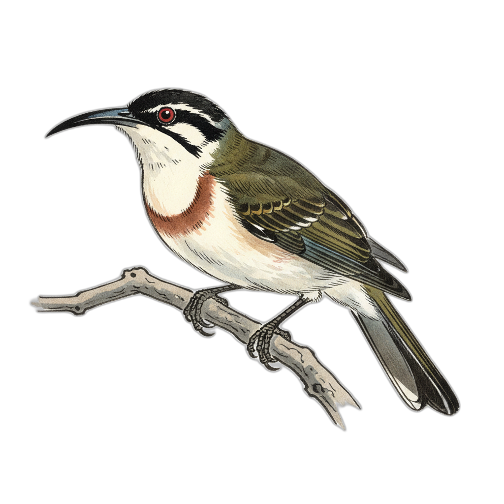 Eastern Spinebill, perched
